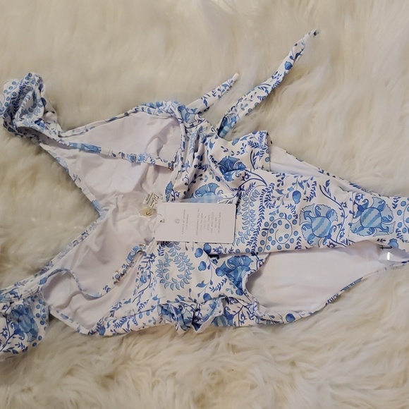 Toluca Swim Isabella Wrap one-piece Maxi - Riviera Print - Picture 6 of 14